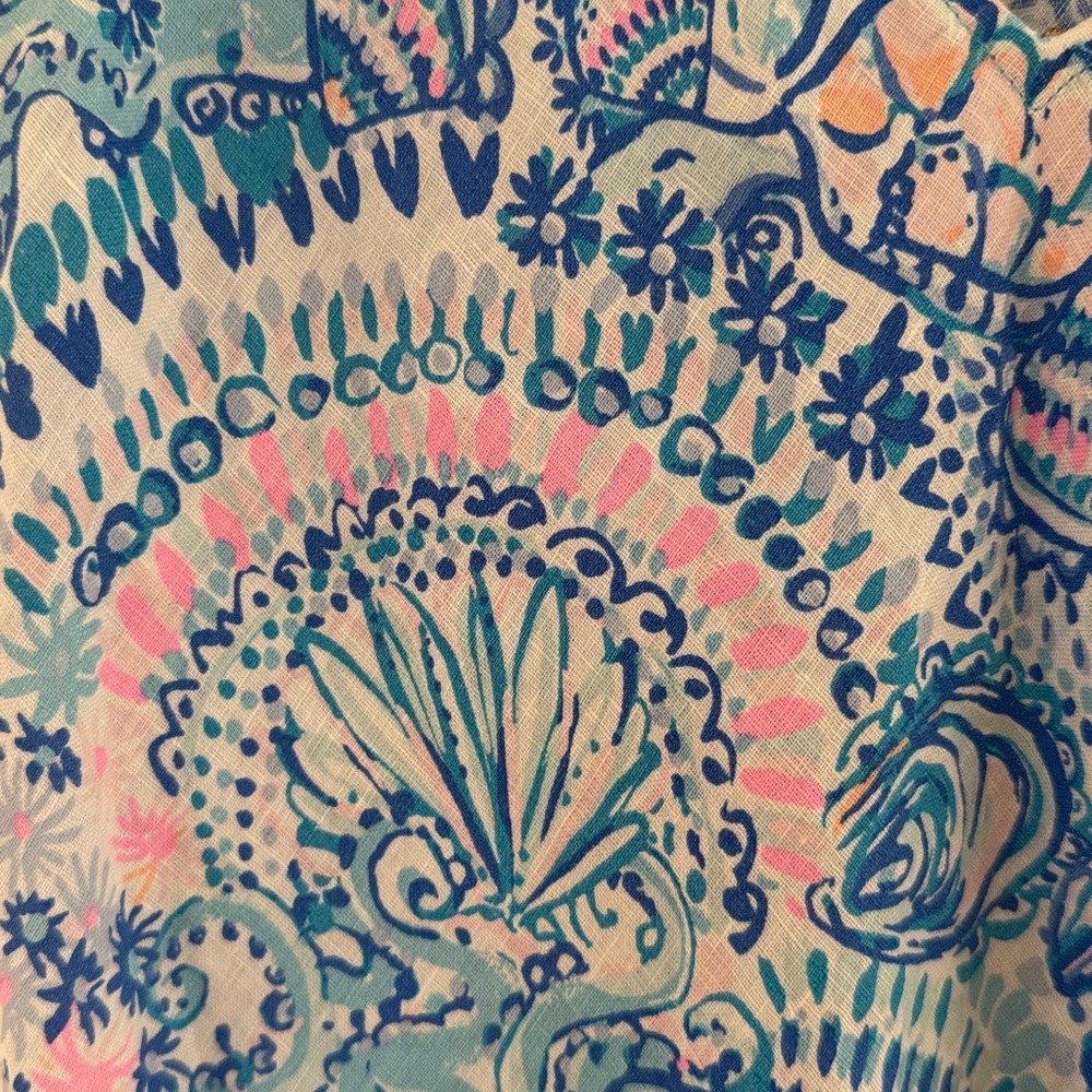Lily Pulitzer Florin Linen Dress - Size Large - Picture 6 of 10
